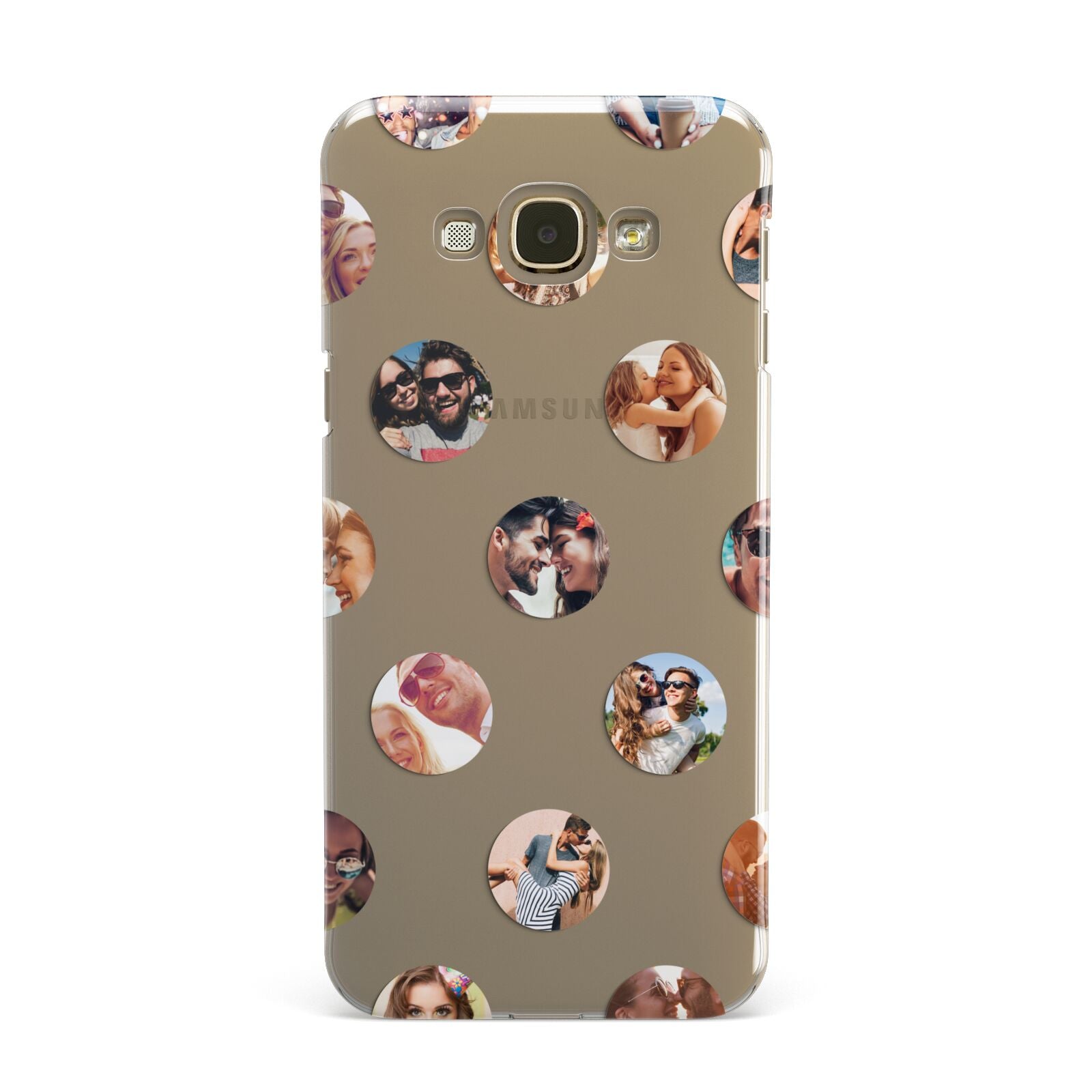 Polka Dot Photo Montage Upload Samsung Galaxy A8 Case