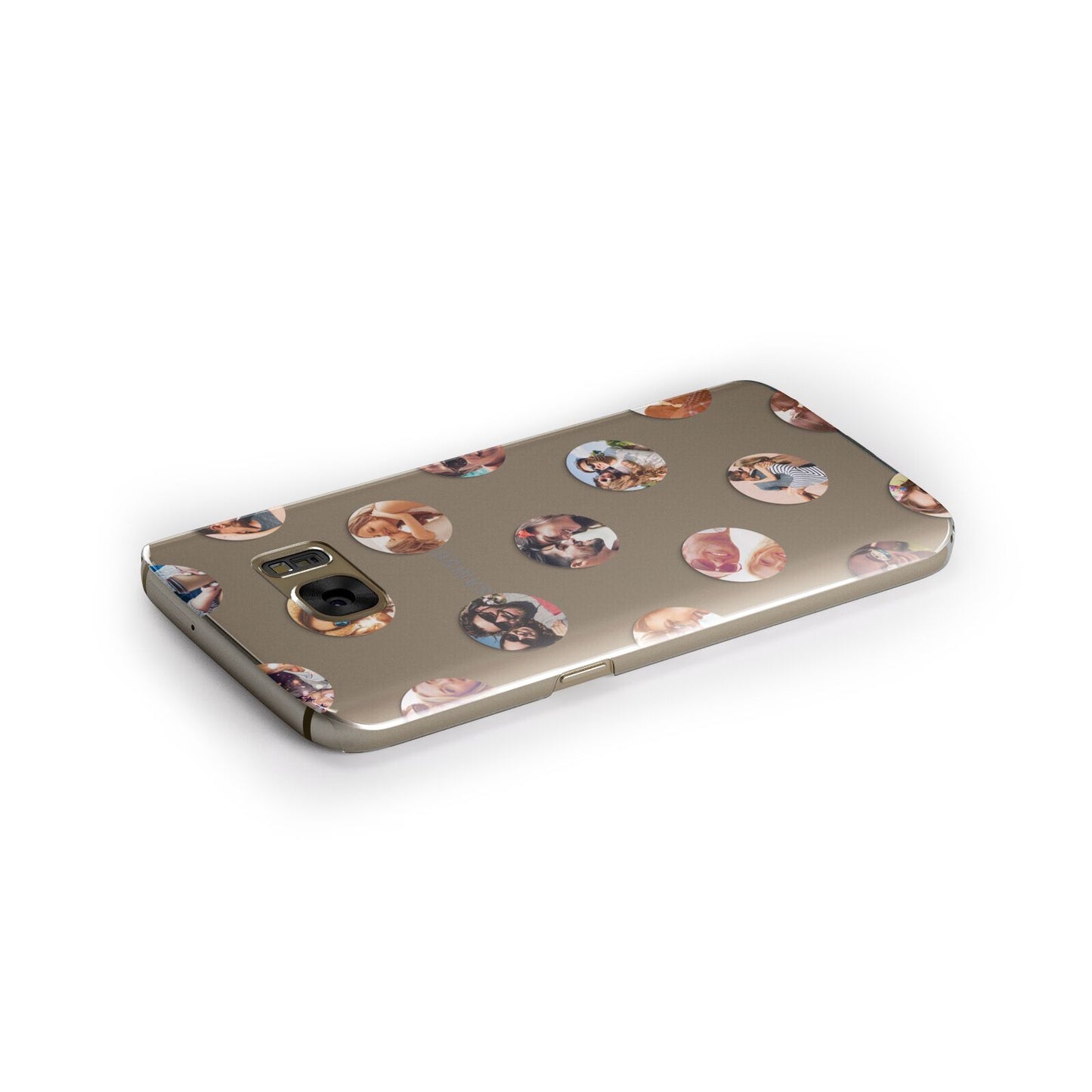 Polka Dot Photo Montage Upload Samsung Galaxy Case Side Close Up