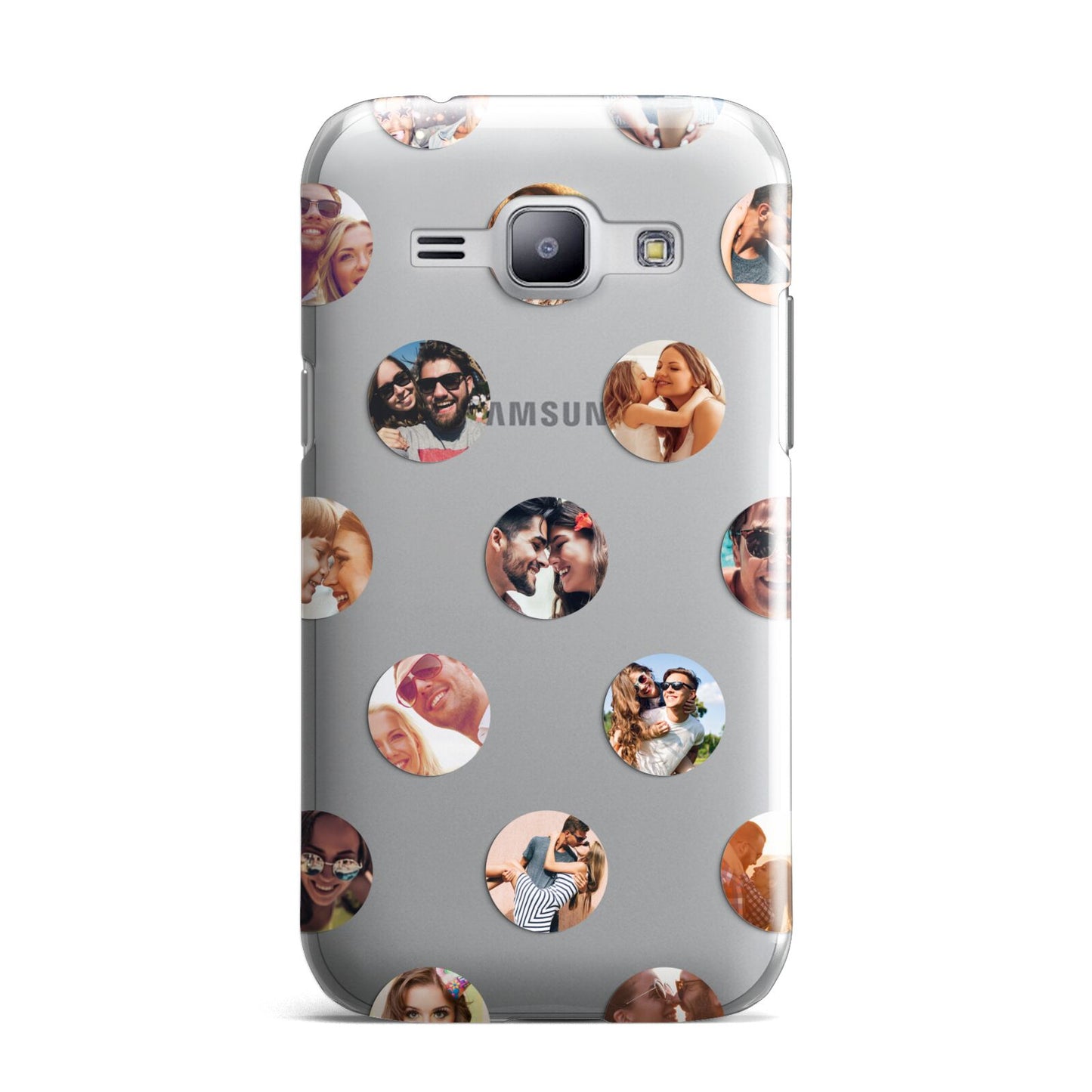 Polka Dot Photo Montage Upload Samsung Galaxy J1 2015 Case