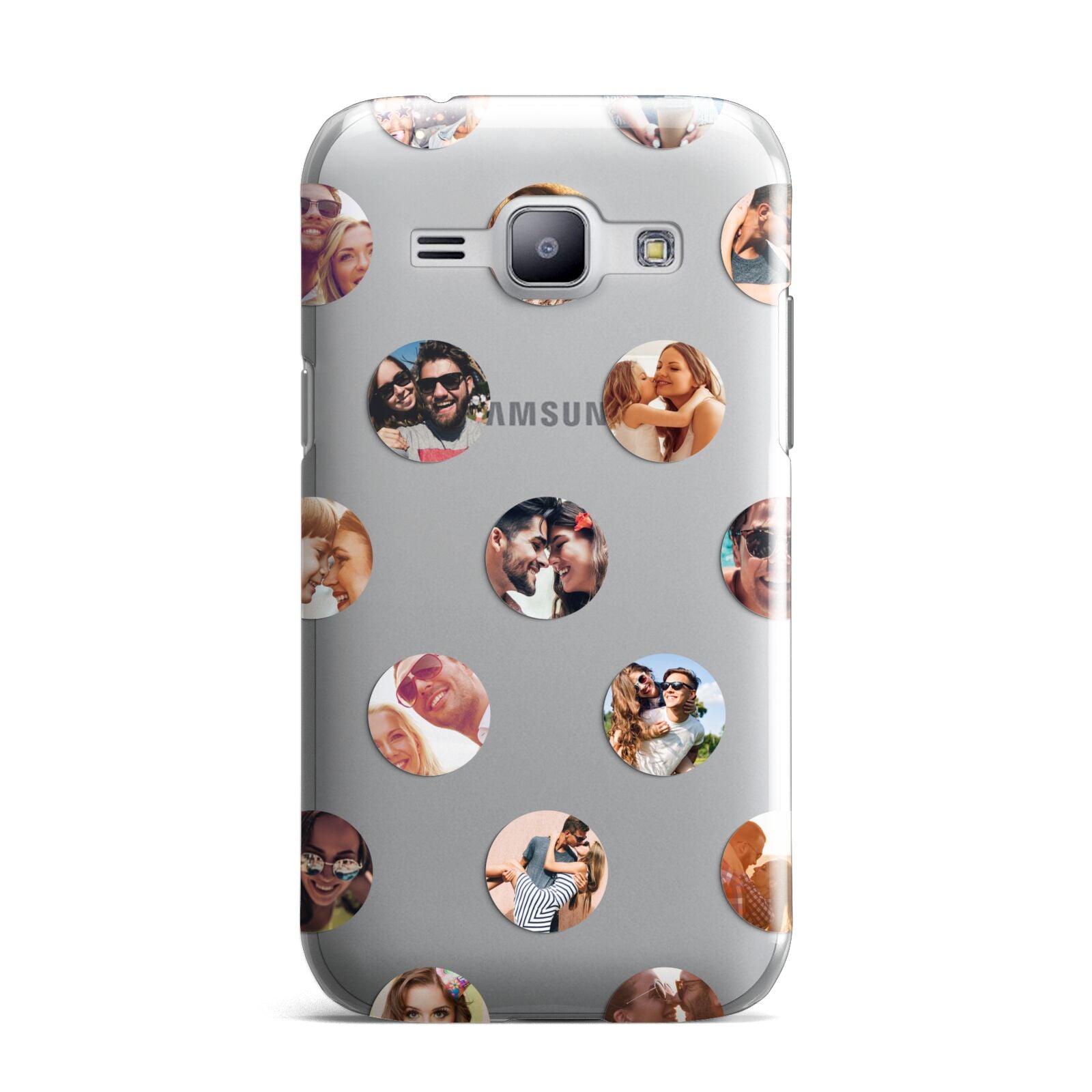 Polka Dot Photo Montage Upload Samsung Galaxy J1 2015 Case
