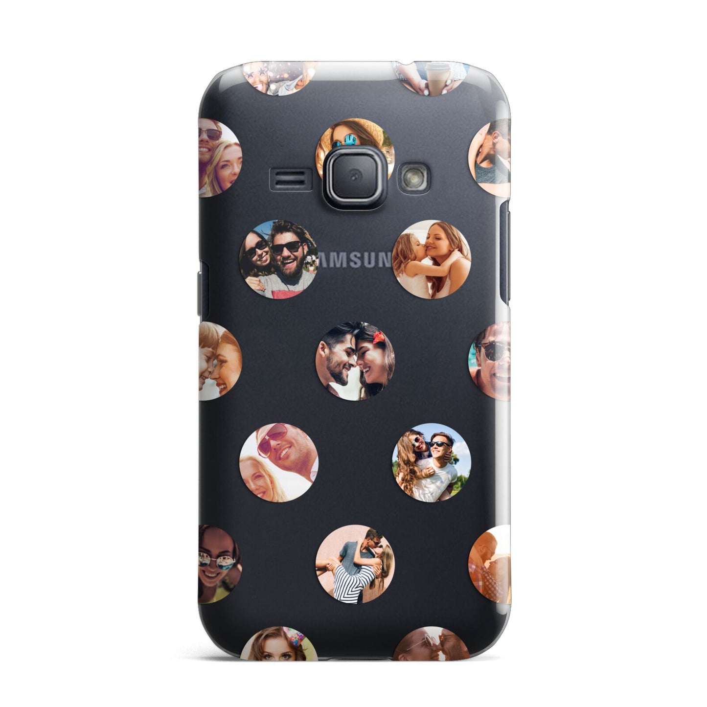 Polka Dot Photo Montage Upload Samsung Galaxy J1 2016 Case