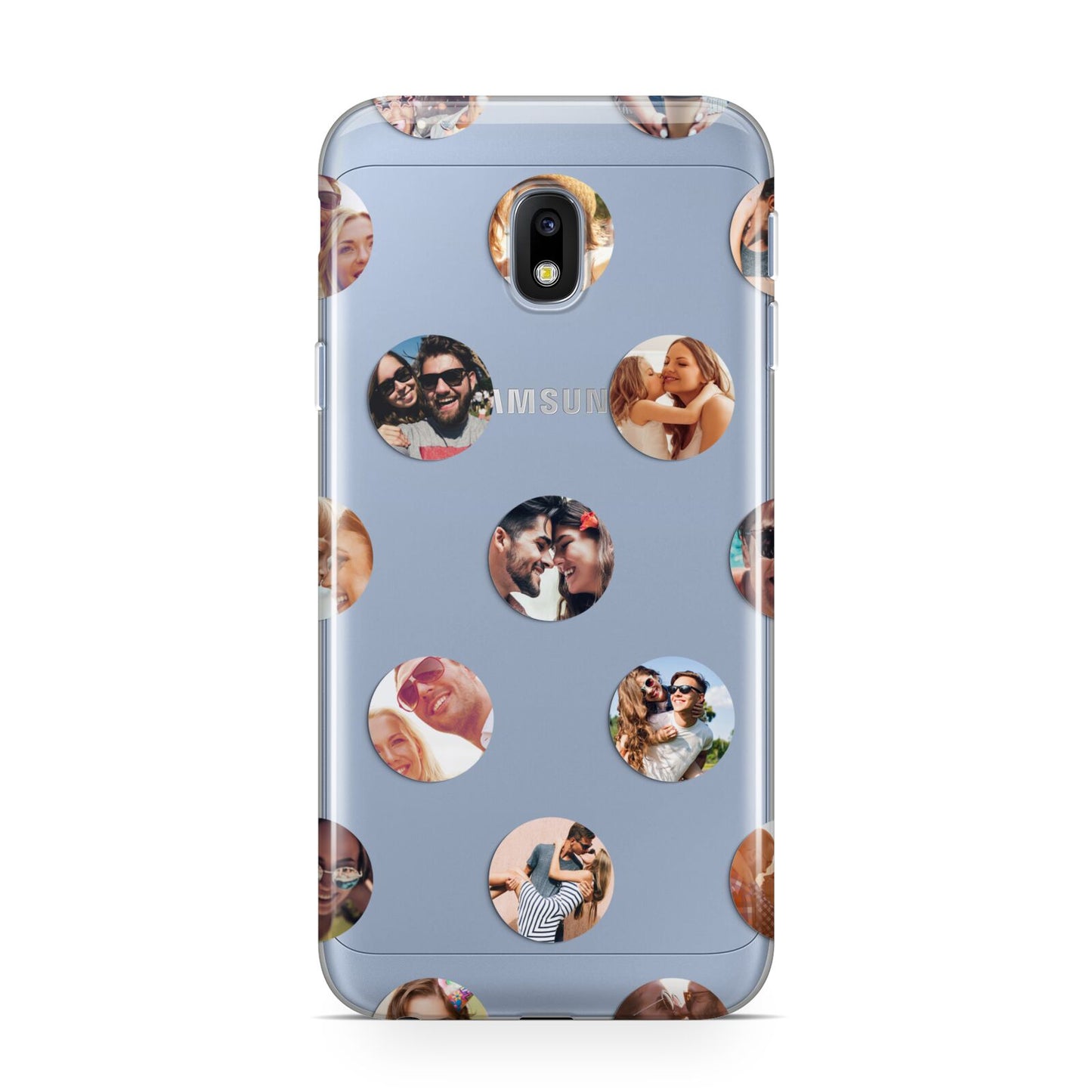 Polka Dot Photo Montage Upload Samsung Galaxy J3 2017 Case