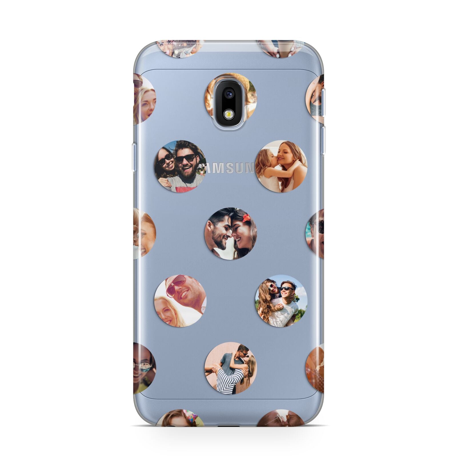 Polka Dot Photo Montage Upload Samsung Galaxy J3 2017 Case