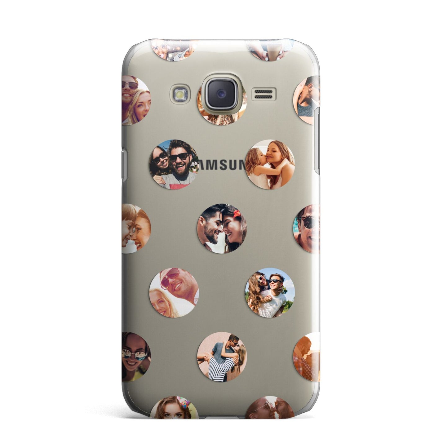 Polka Dot Photo Montage Upload Samsung Galaxy J7 Case
