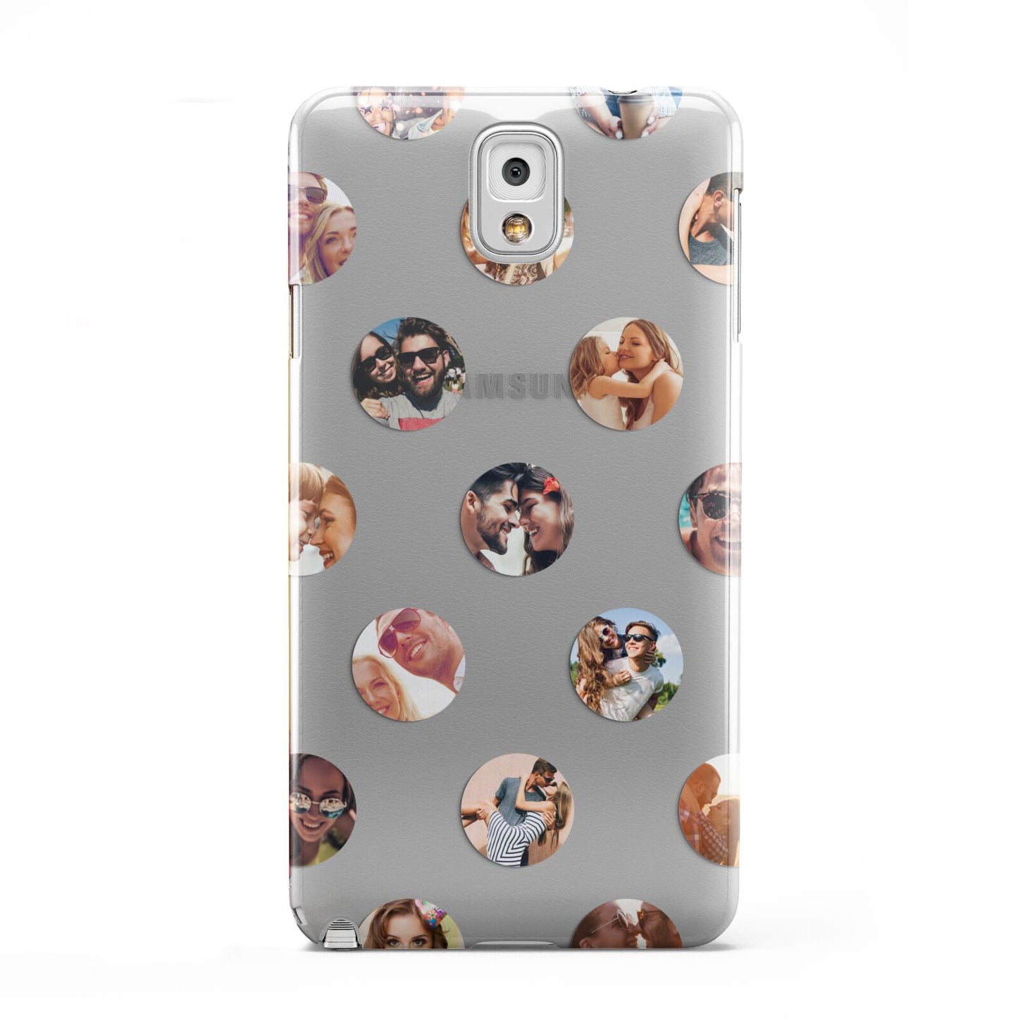 Polka Dot Photo Montage Upload Samsung Galaxy Note 3 Case