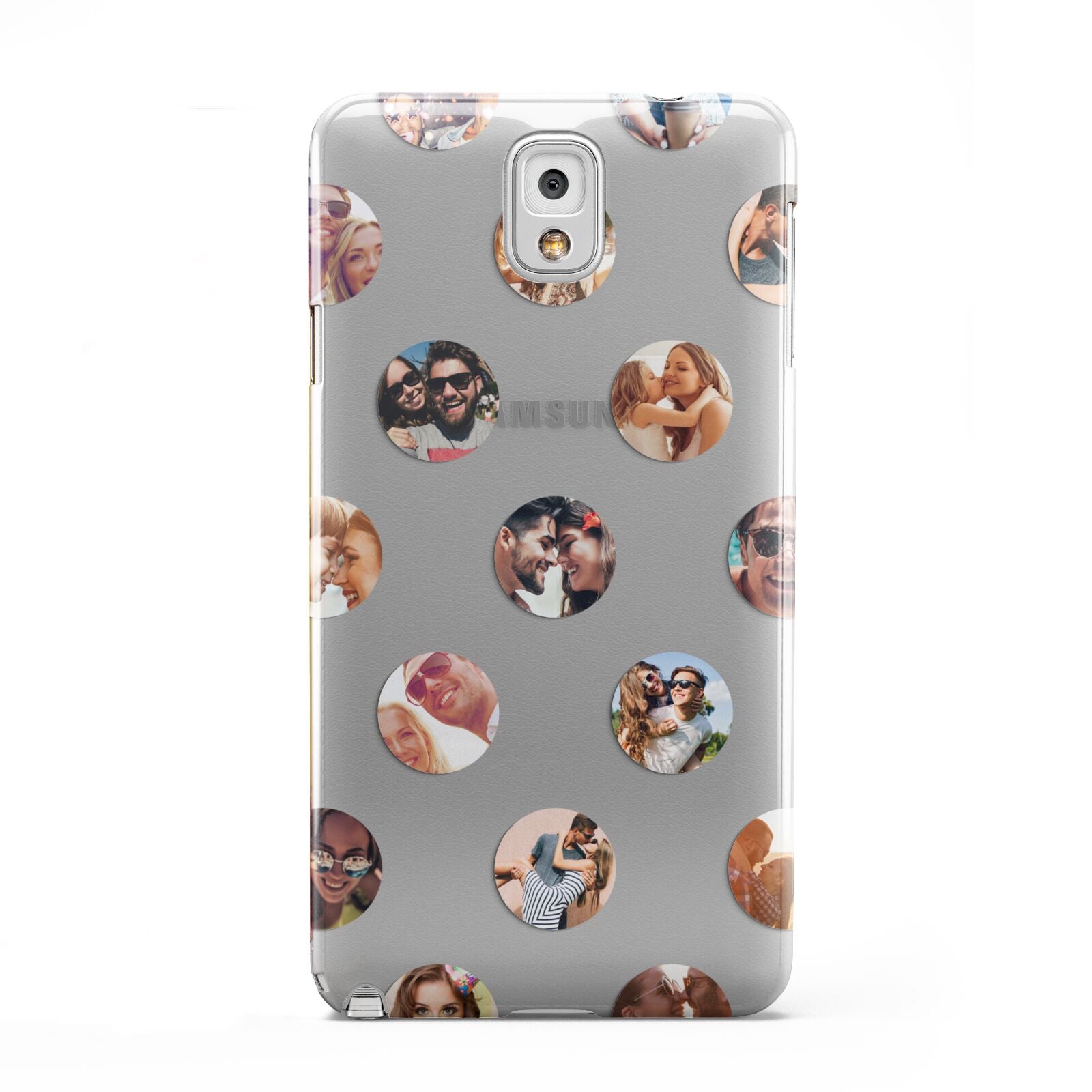 Polka Dot Photo Montage Upload Samsung Galaxy Note 3 Case