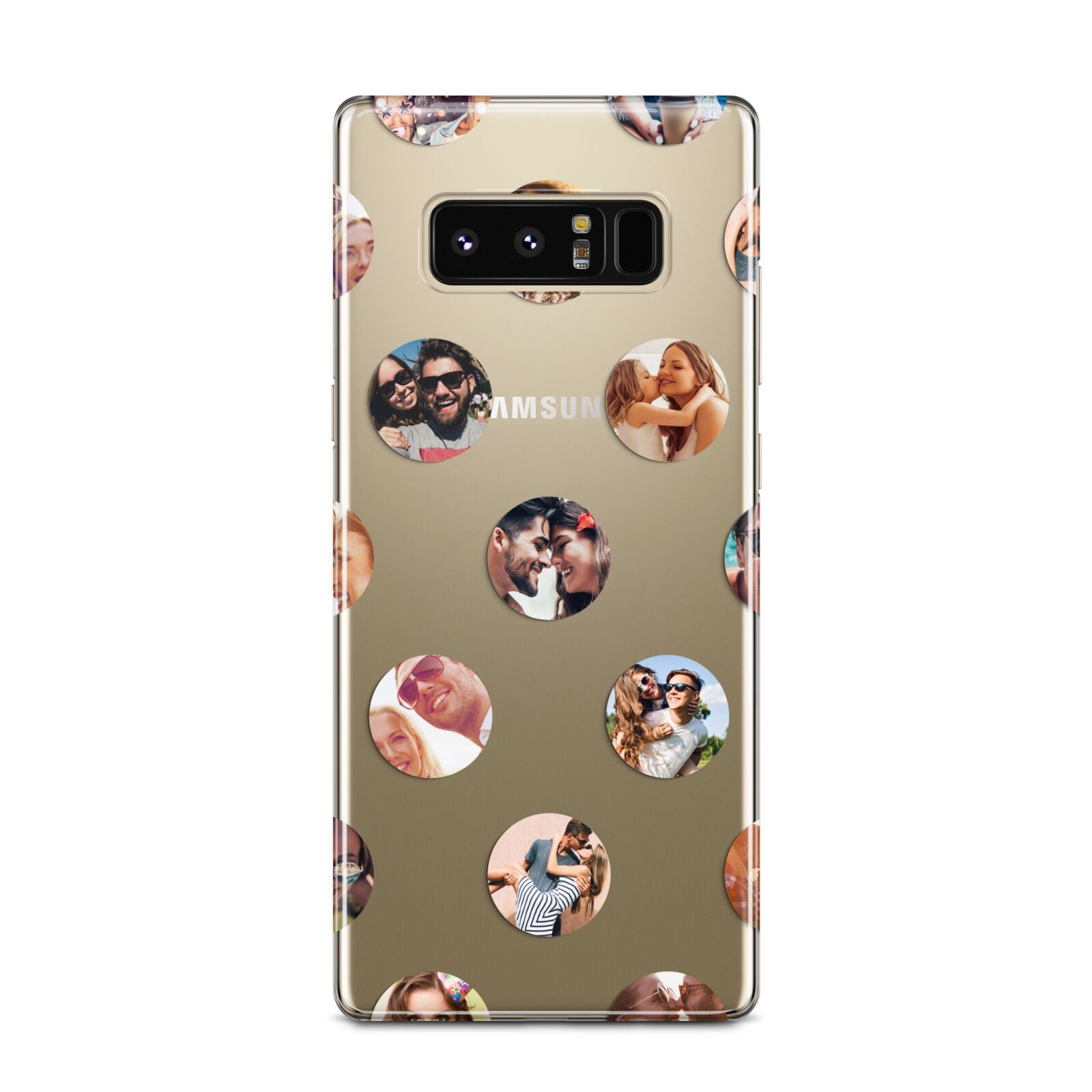 Polka Dot Photo Montage Upload Samsung Galaxy Note 8 Case