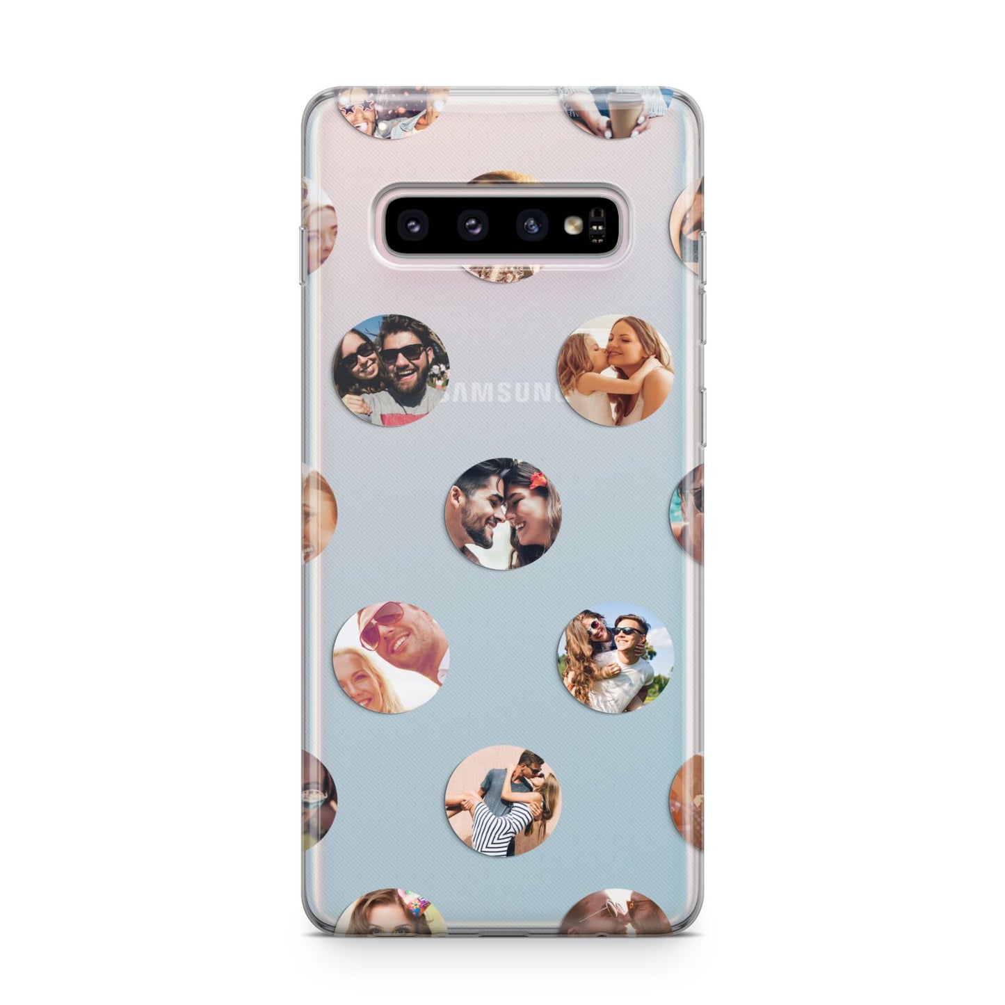 Polka Dot Photo Montage Upload Samsung Galaxy S10 Plus Case