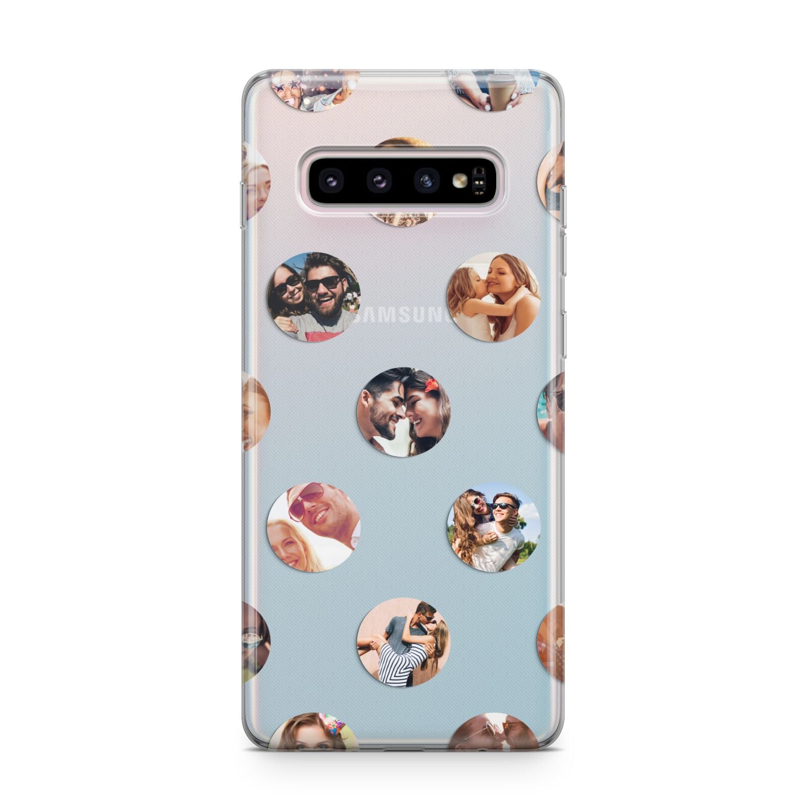 Polka Dot Photo Montage Upload Samsung Galaxy S10 Plus Case