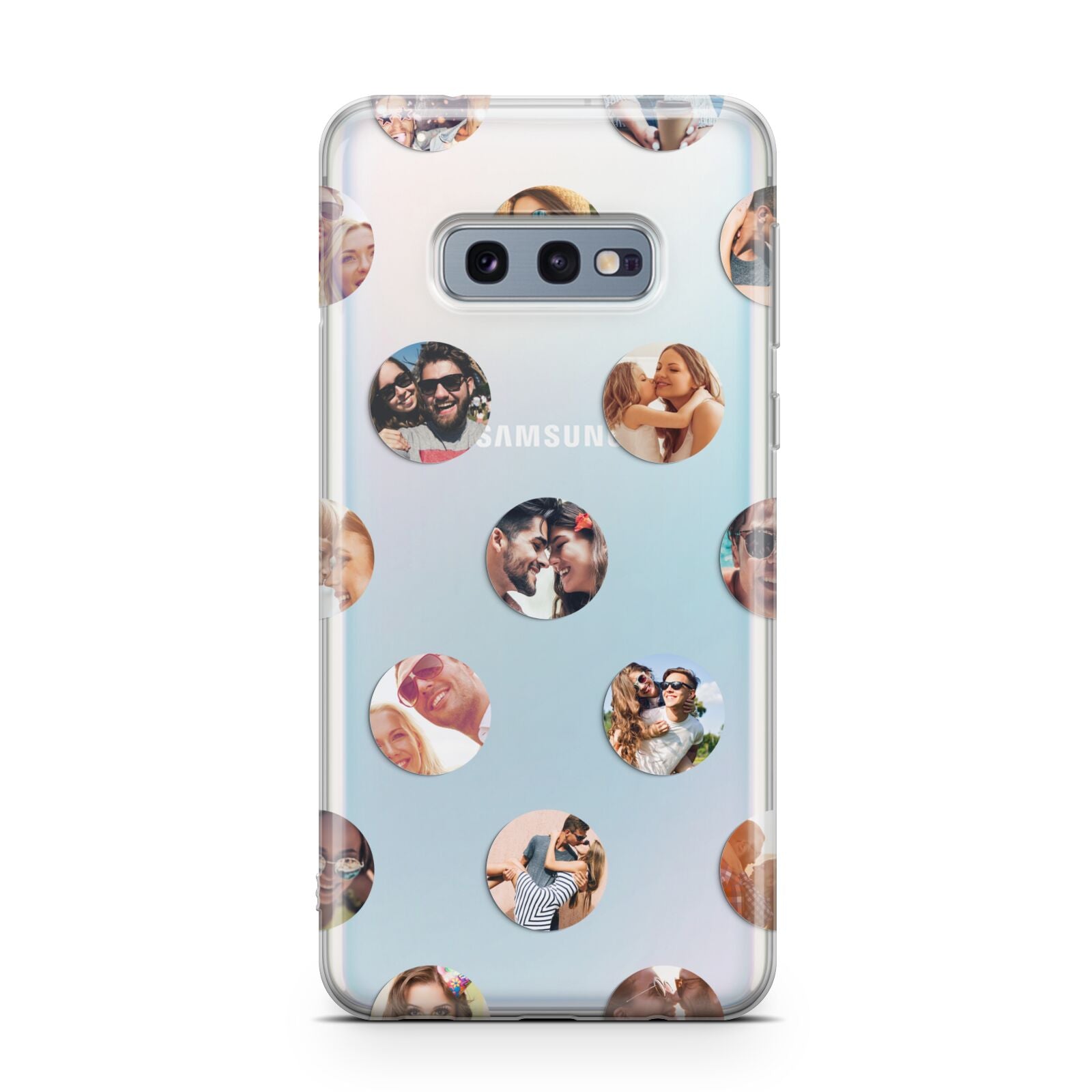 Polka Dot Photo Montage Upload Samsung Galaxy S10E Case
