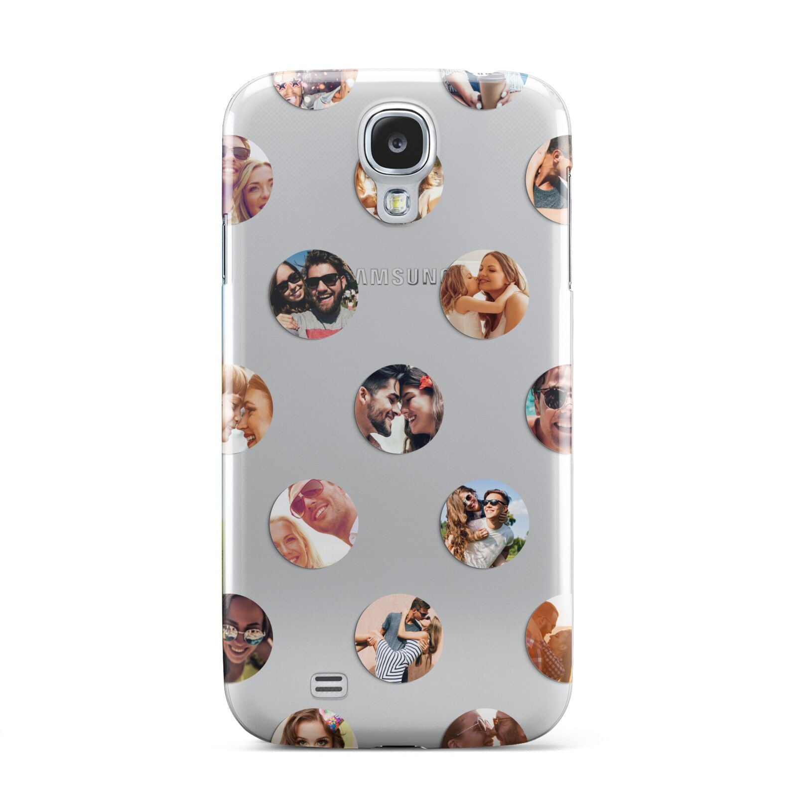 Polka Dot Photo Montage Upload Samsung Galaxy S4 Case