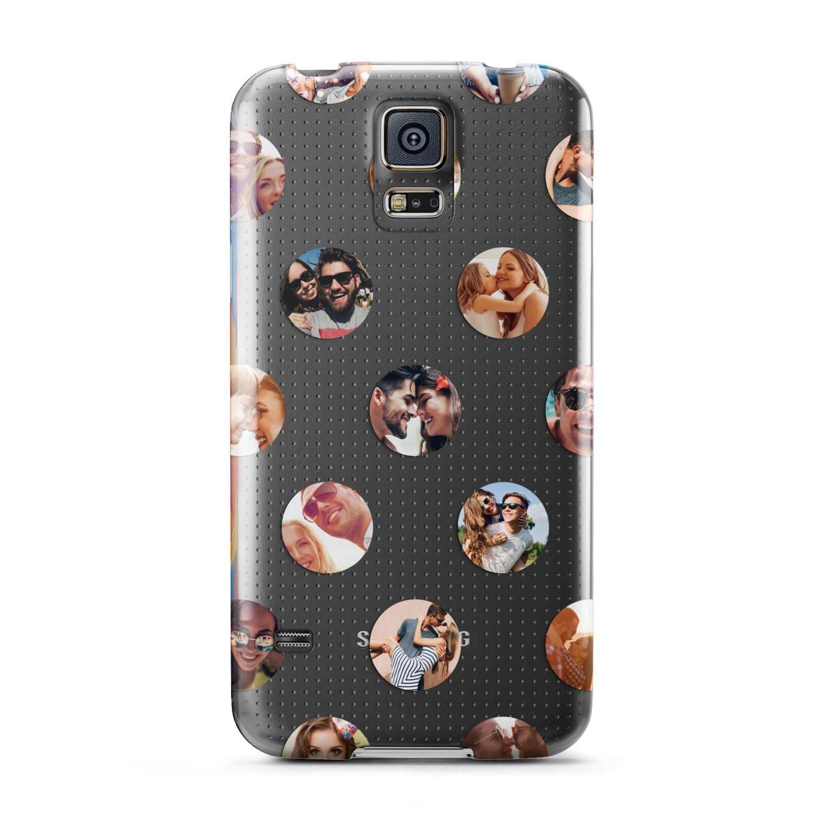 Polka Dot Photo Montage Upload Samsung Galaxy S5 Case