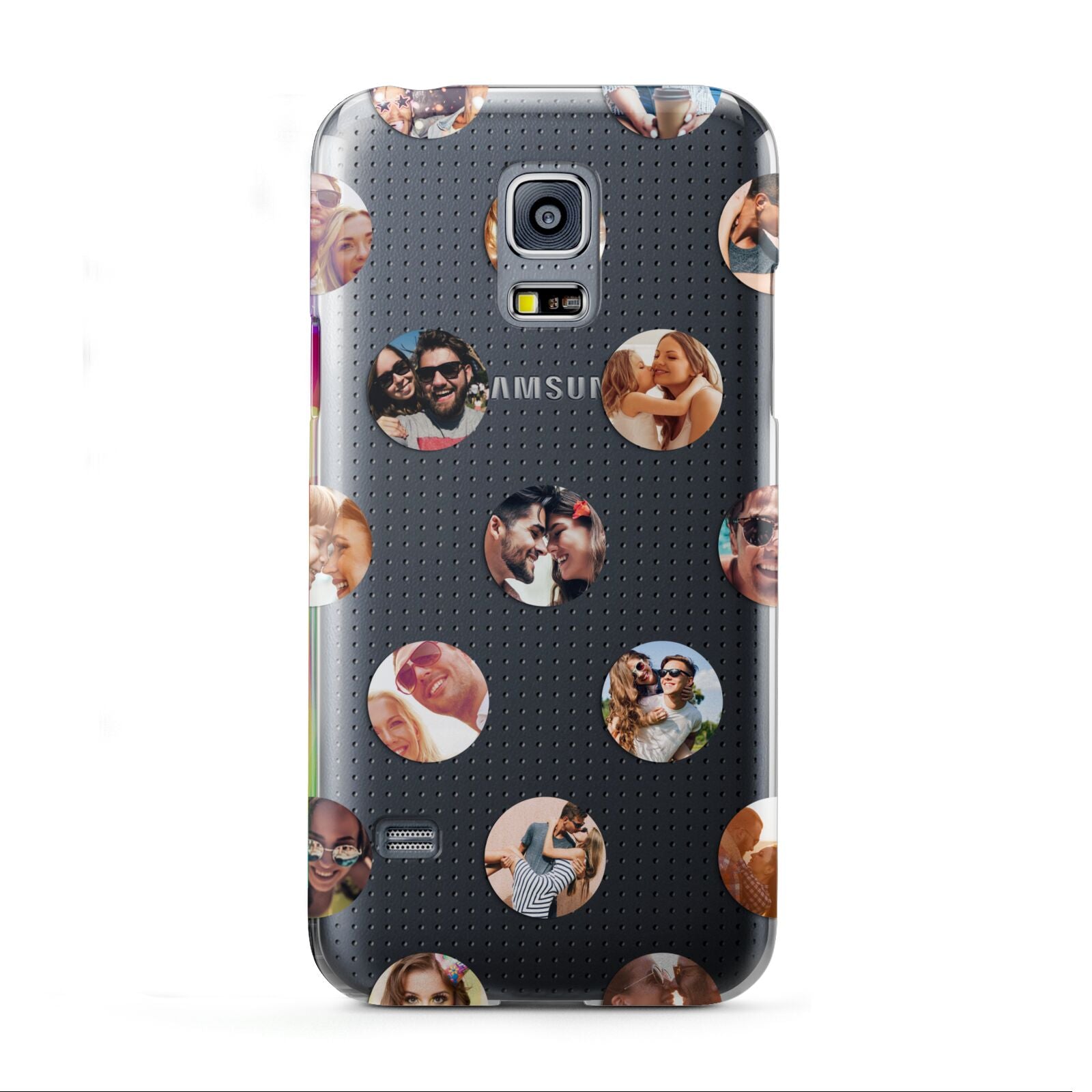 Polka Dot Photo Montage Upload Samsung Galaxy S5 Mini Case