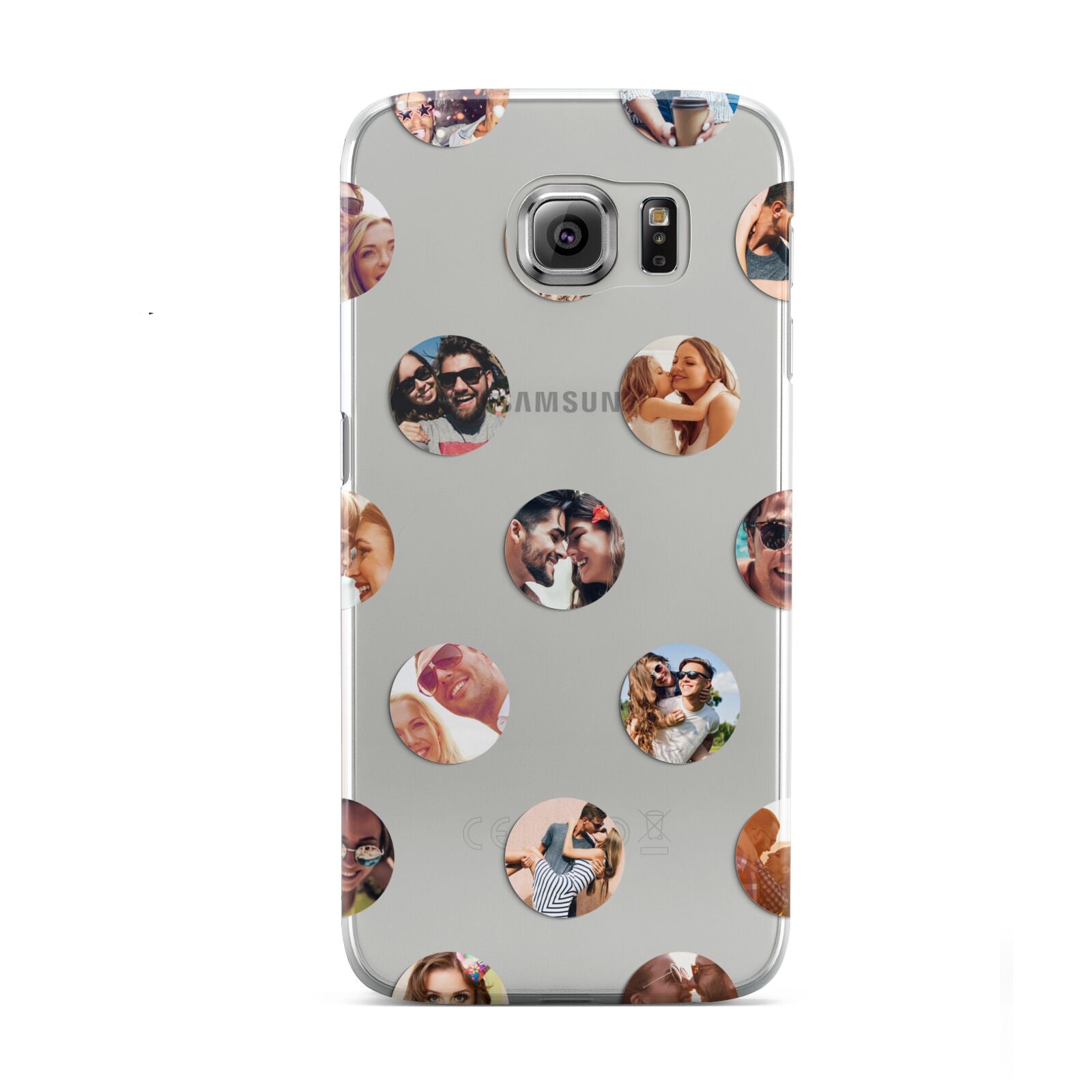 Polka Dot Photo Montage Upload Samsung Galaxy S6 Case