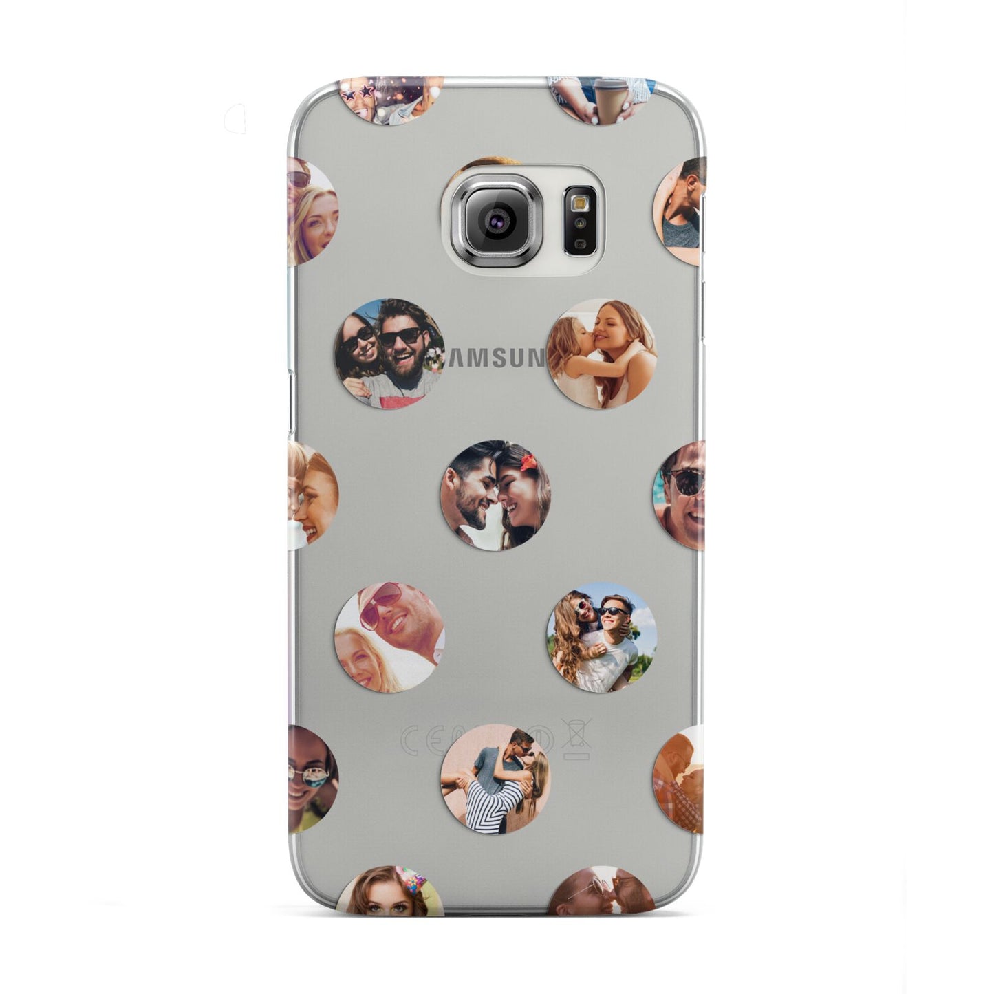 Polka Dot Photo Montage Upload Samsung Galaxy S6 Edge Case