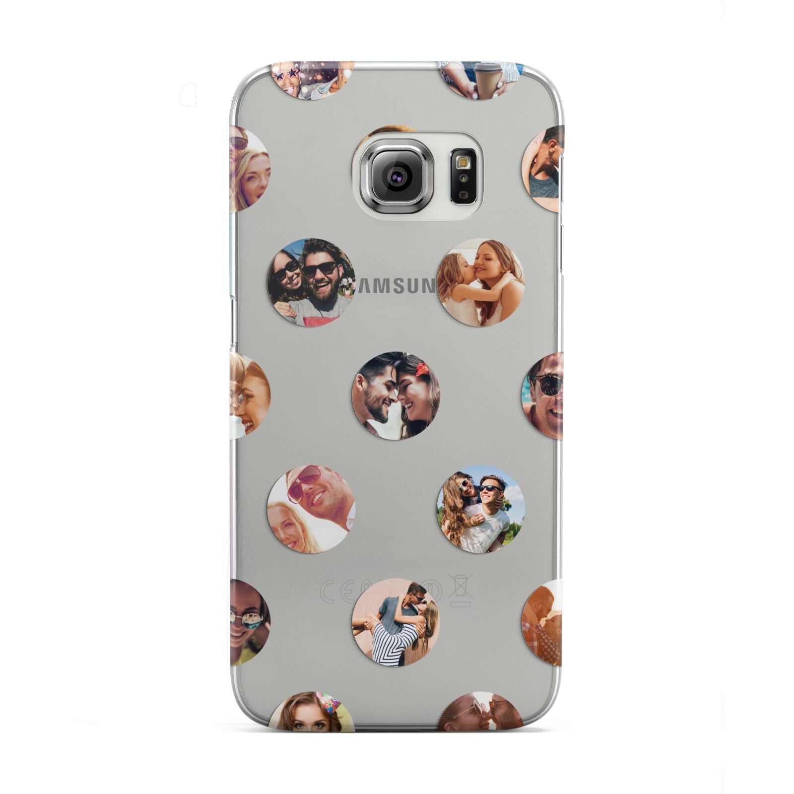 Polka Dot Photo Montage Upload Samsung Galaxy S6 Edge Case