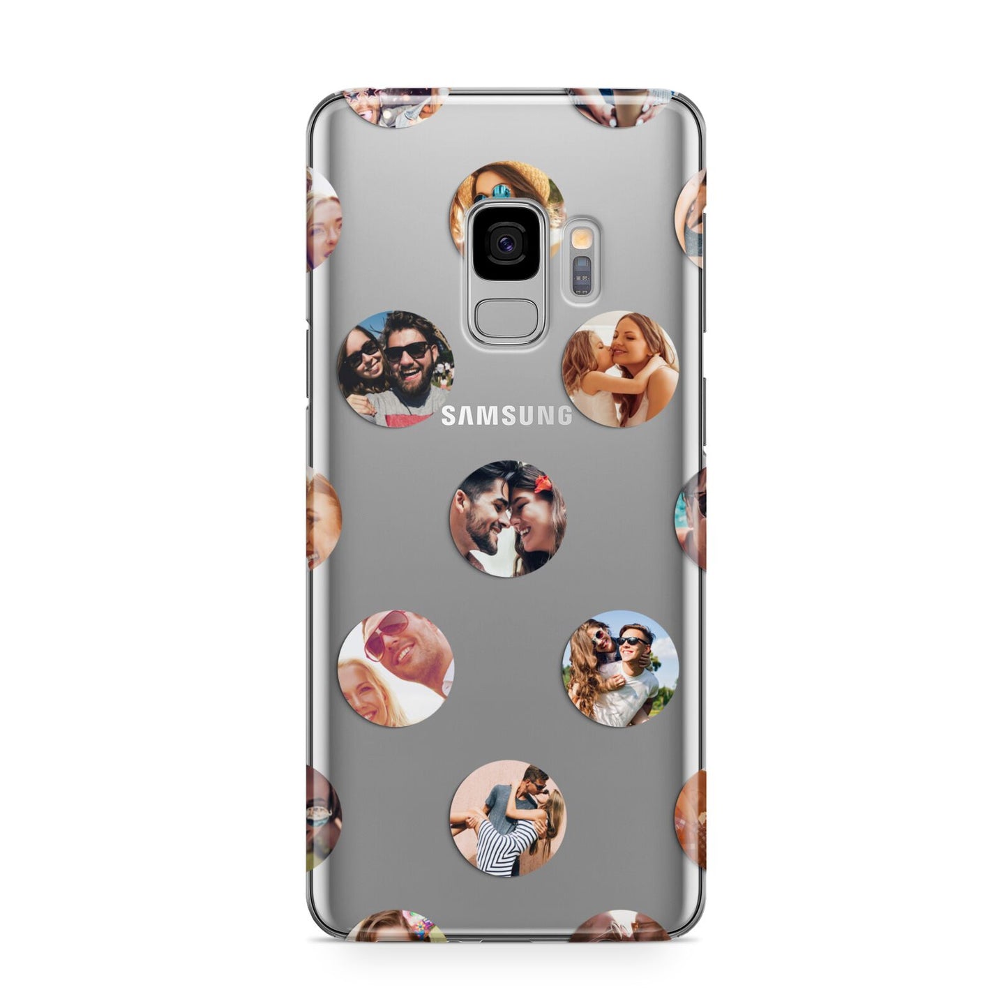 Polka Dot Photo Montage Upload Samsung Galaxy S9 Case