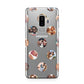 Polka Dot Photo Montage Upload Samsung Galaxy S9 Plus Case on Silver phone