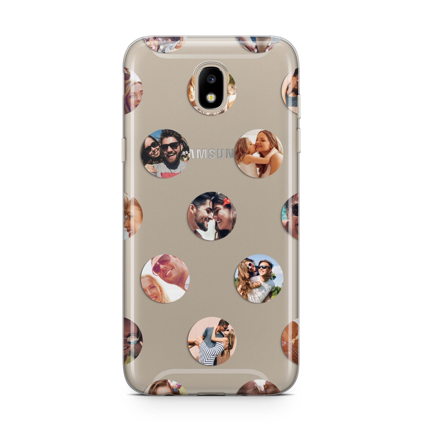 Polka Dot Photo Montage Upload Samsung J5 2017 Case