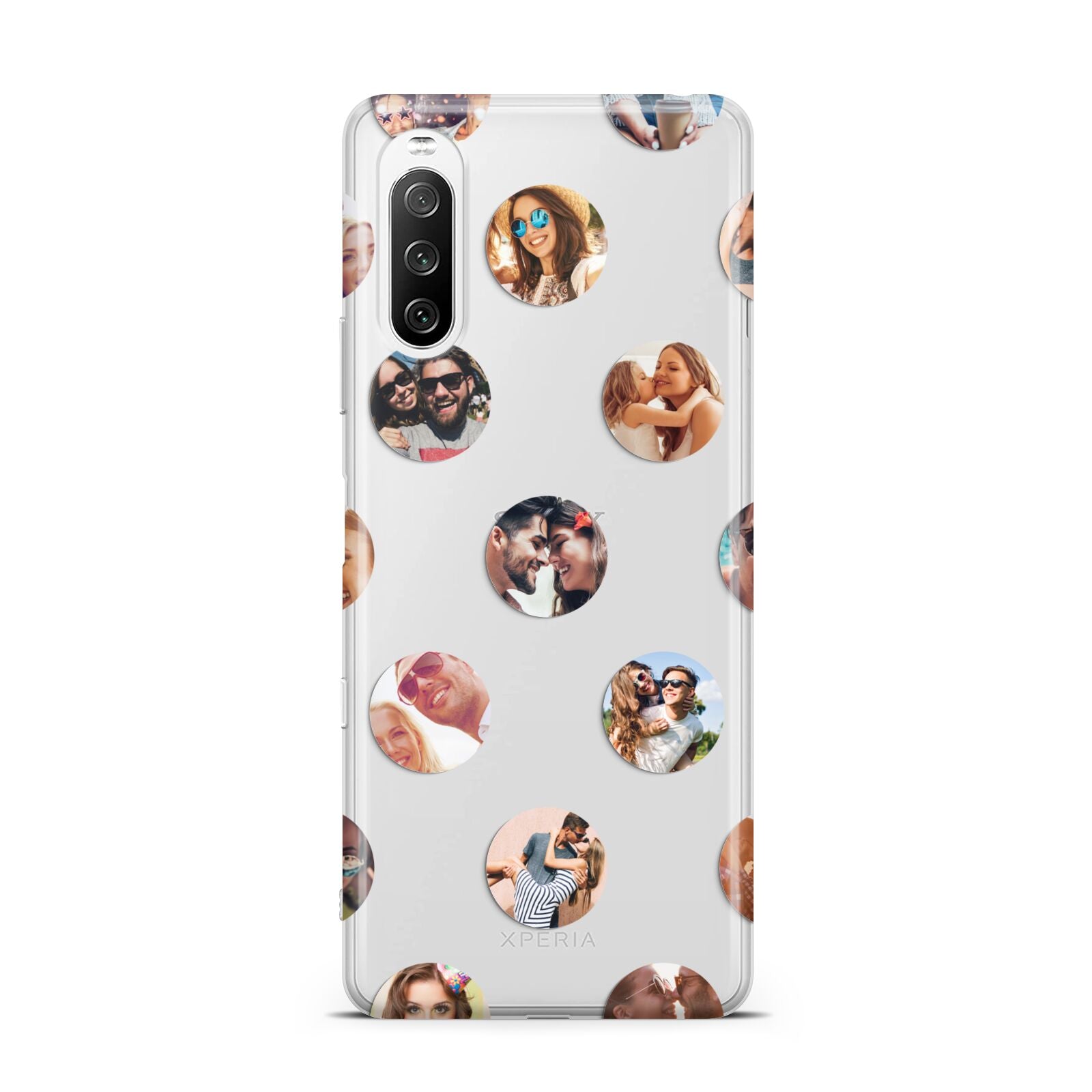Polka Dot Photo Montage Upload Sony Xperia 10 III Case
