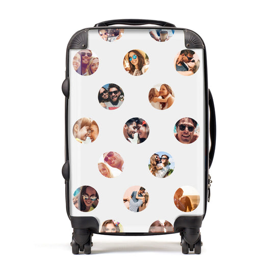 Polka Dot Photo Montage Upload Suitcase