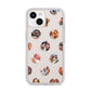 Polka Dot Photo Montage Upload iPhone 14 Clear Tough Case Starlight