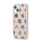 Polka Dot Photo Montage Upload iPhone 14 Glitter Tough Case Starlight Angled Image