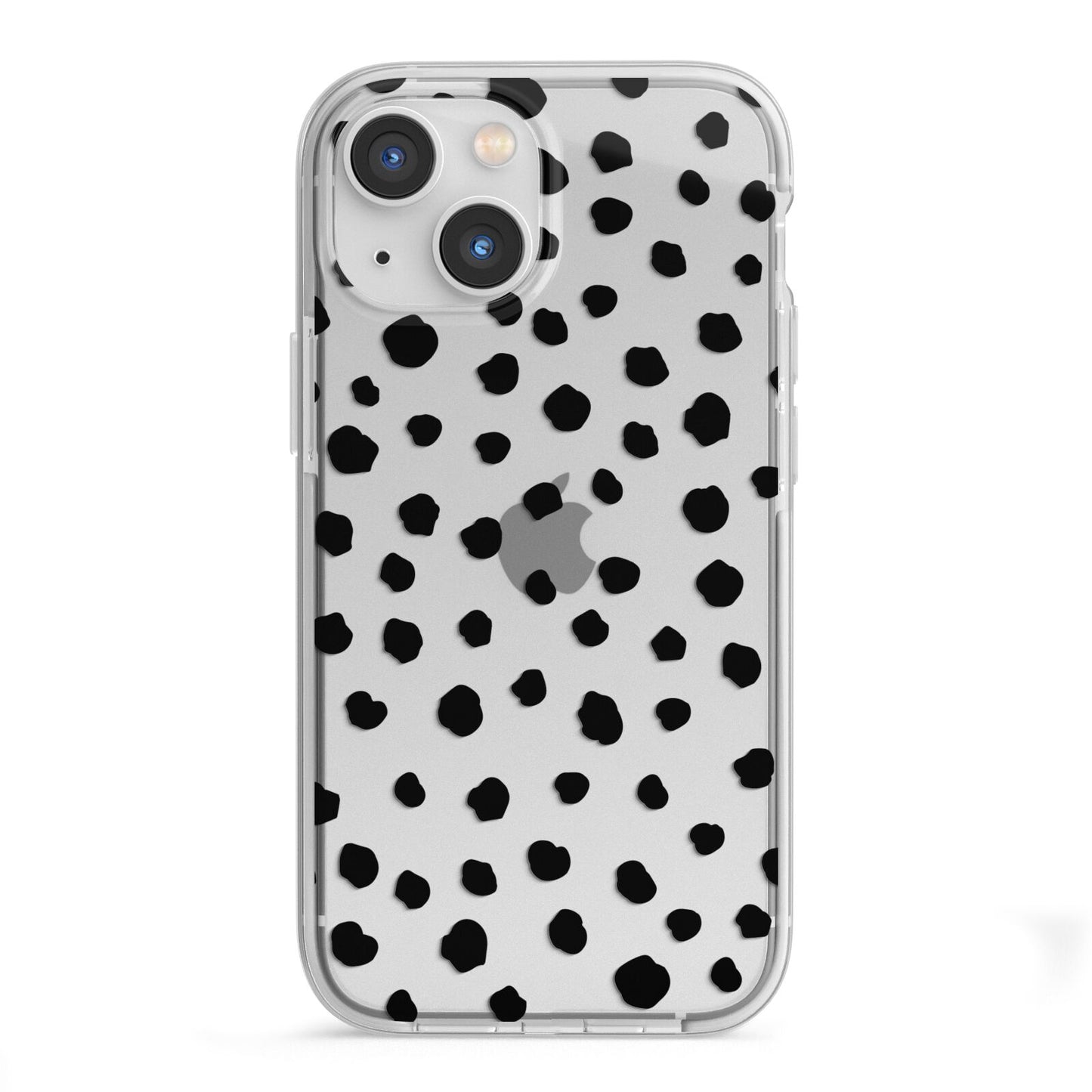 Polka Dot iPhone 13 Mini TPU Impact Case with White Edges