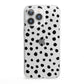 Polka Dot iPhone 13 Pro Clear Bumper Case
