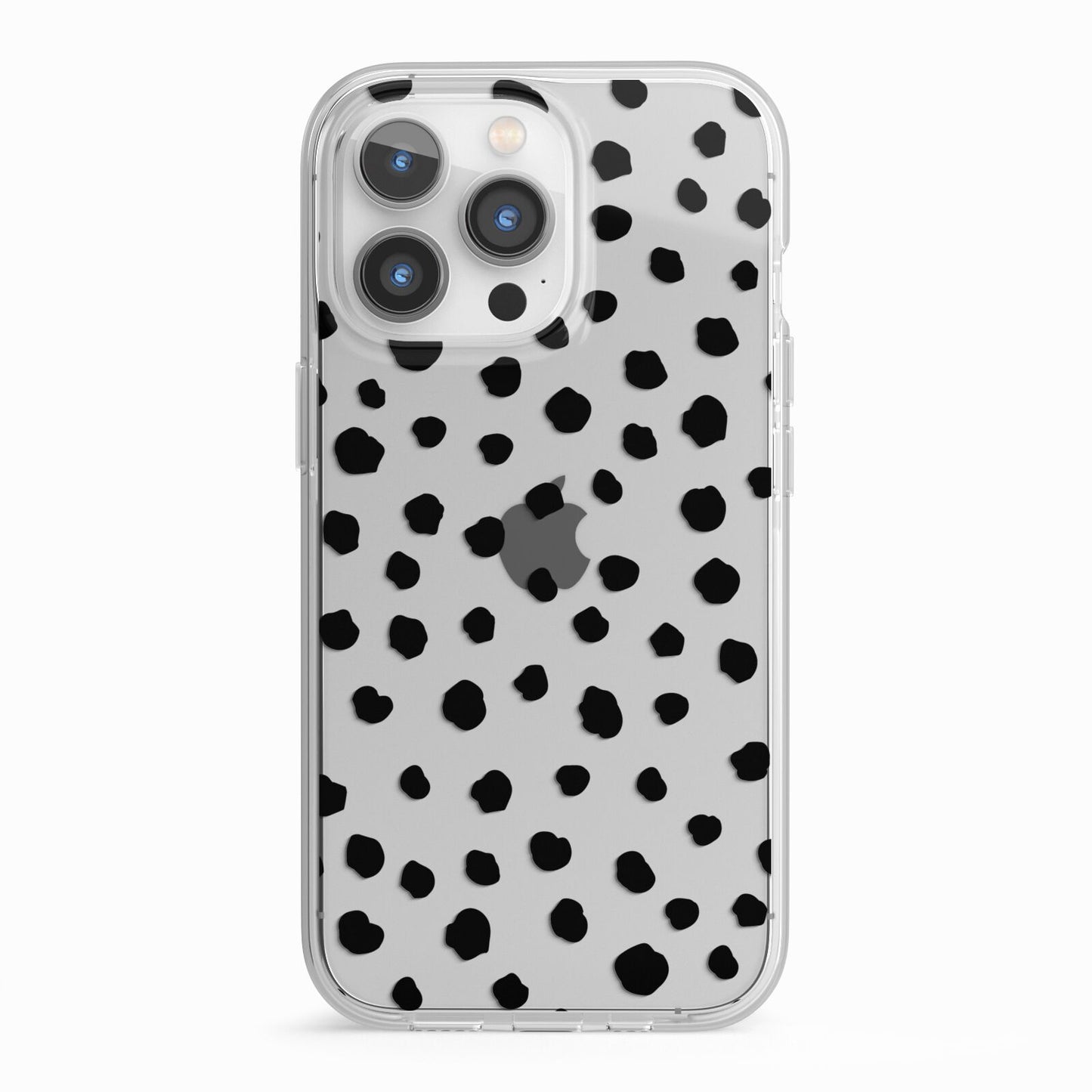 Polka Dot iPhone 13 Pro TPU Impact Case with White Edges