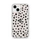 Polka Dot iPhone 14 Clear Tough Case Starlight
