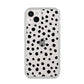 Polka Dot iPhone 14 Plus Clear Tough Case Starlight