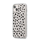 Polka Dot iPhone 14 Plus Glitter Tough Case Starlight Angled Image