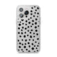Polka Dot iPhone 14 Pro Max Glitter Tough Case Silver