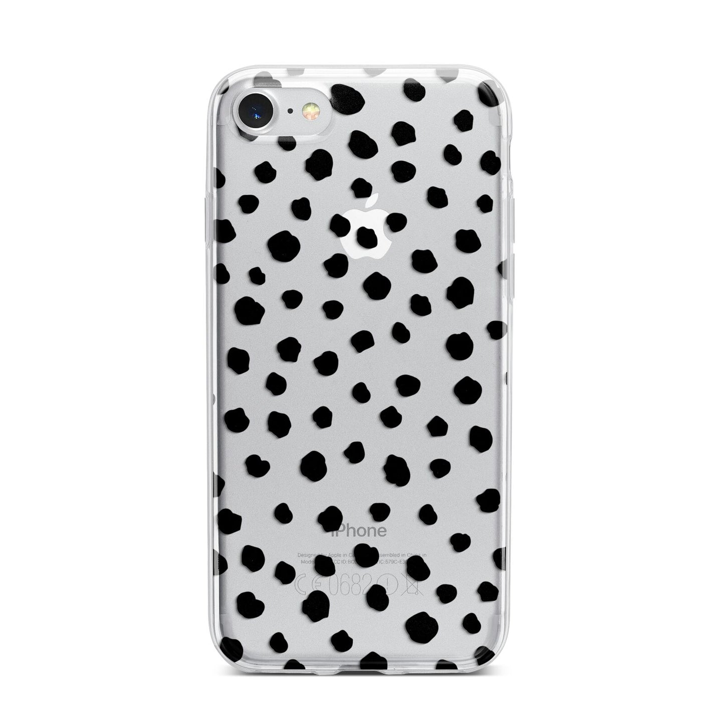 Polka Dot iPhone 7 Bumper Case on Silver iPhone