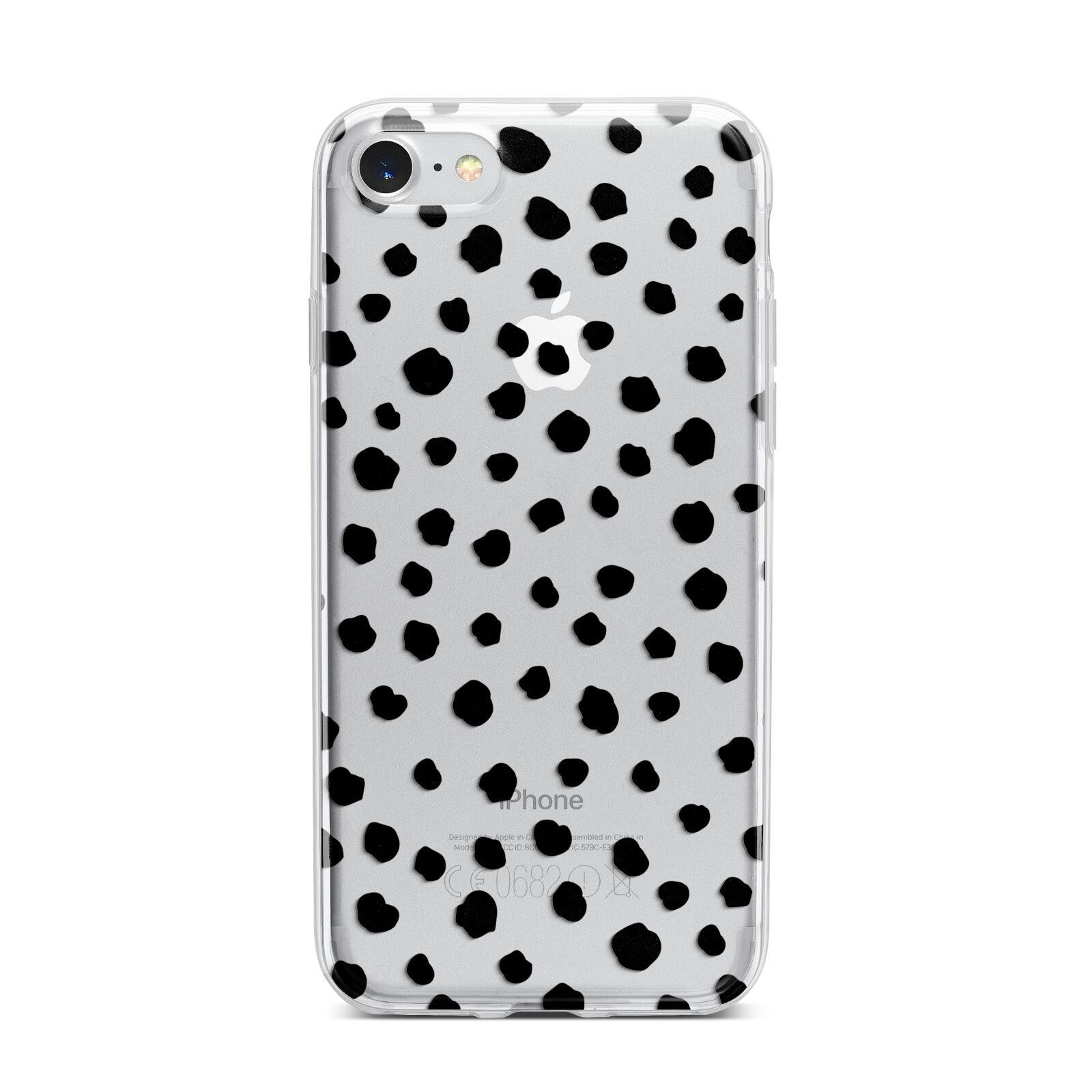 Polka Dot iPhone 7 Bumper Case on Silver iPhone