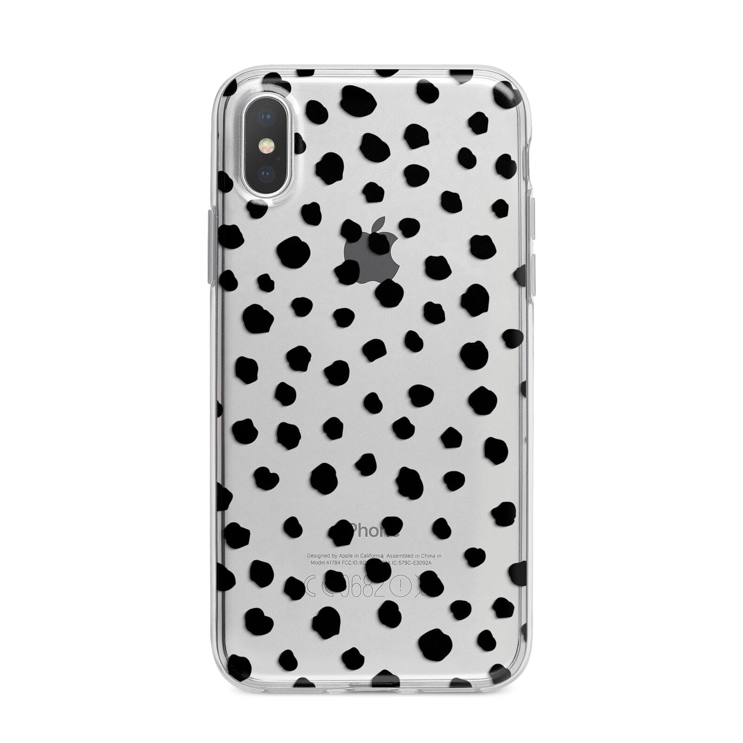 Polka Dot iPhone X Bumper Case on Silver iPhone Alternative Image 1