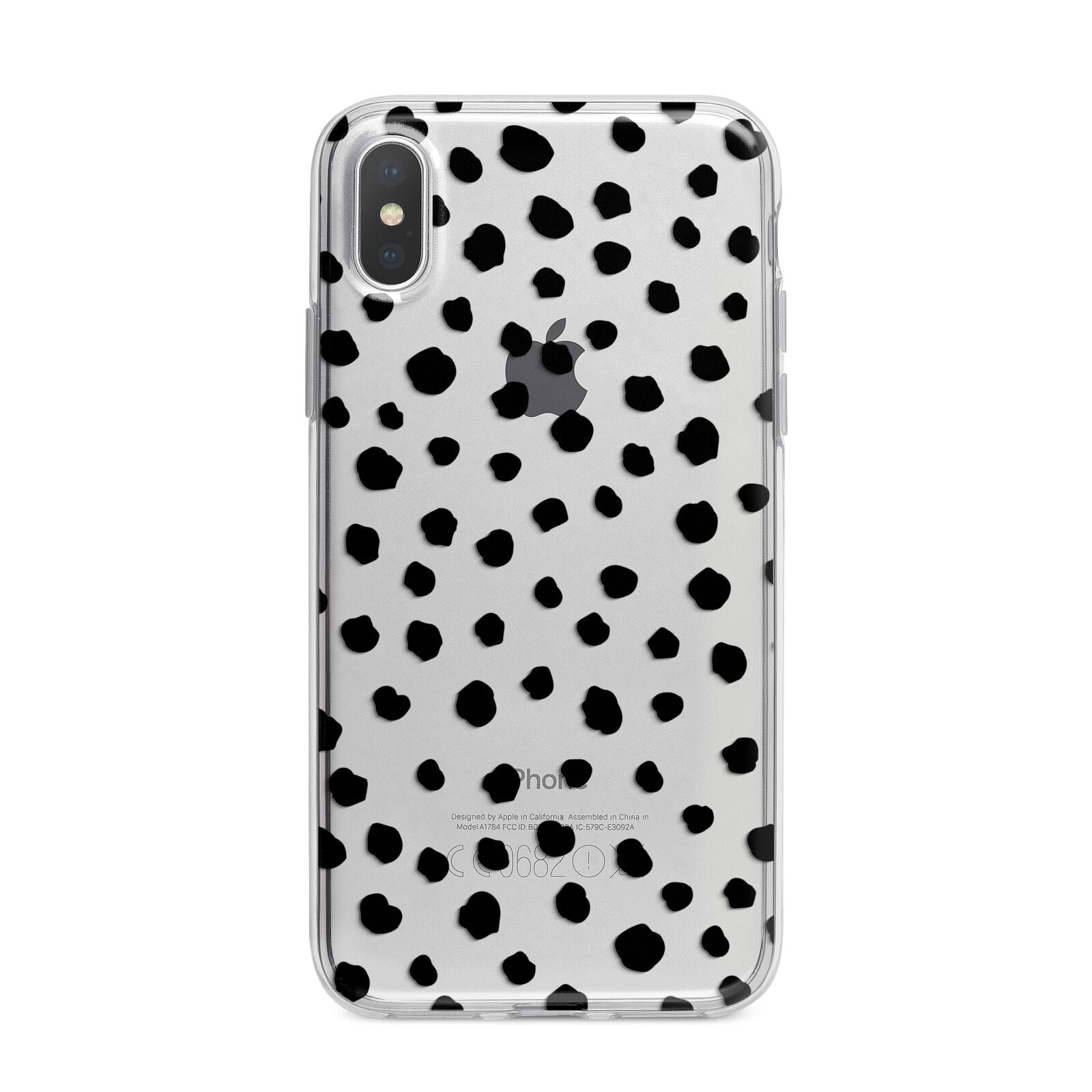 Polka Dot iPhone X Bumper Case on Silver iPhone Alternative Image 1
