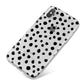 Polka Dot iPhone X Bumper Case on Silver iPhone