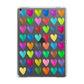Polka Heart Apple iPad Grey Case