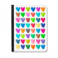 Polka Heart Apple iPad Leather Folio Case