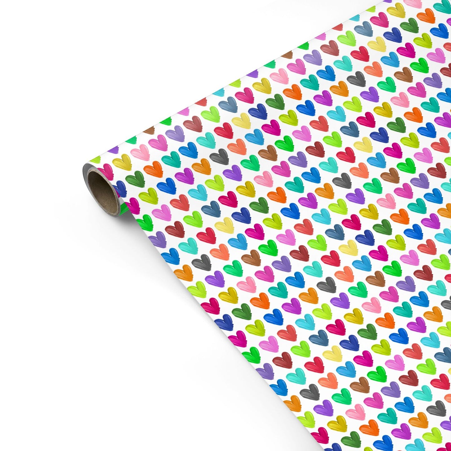 Polka Heart Personalised Gift Wrap