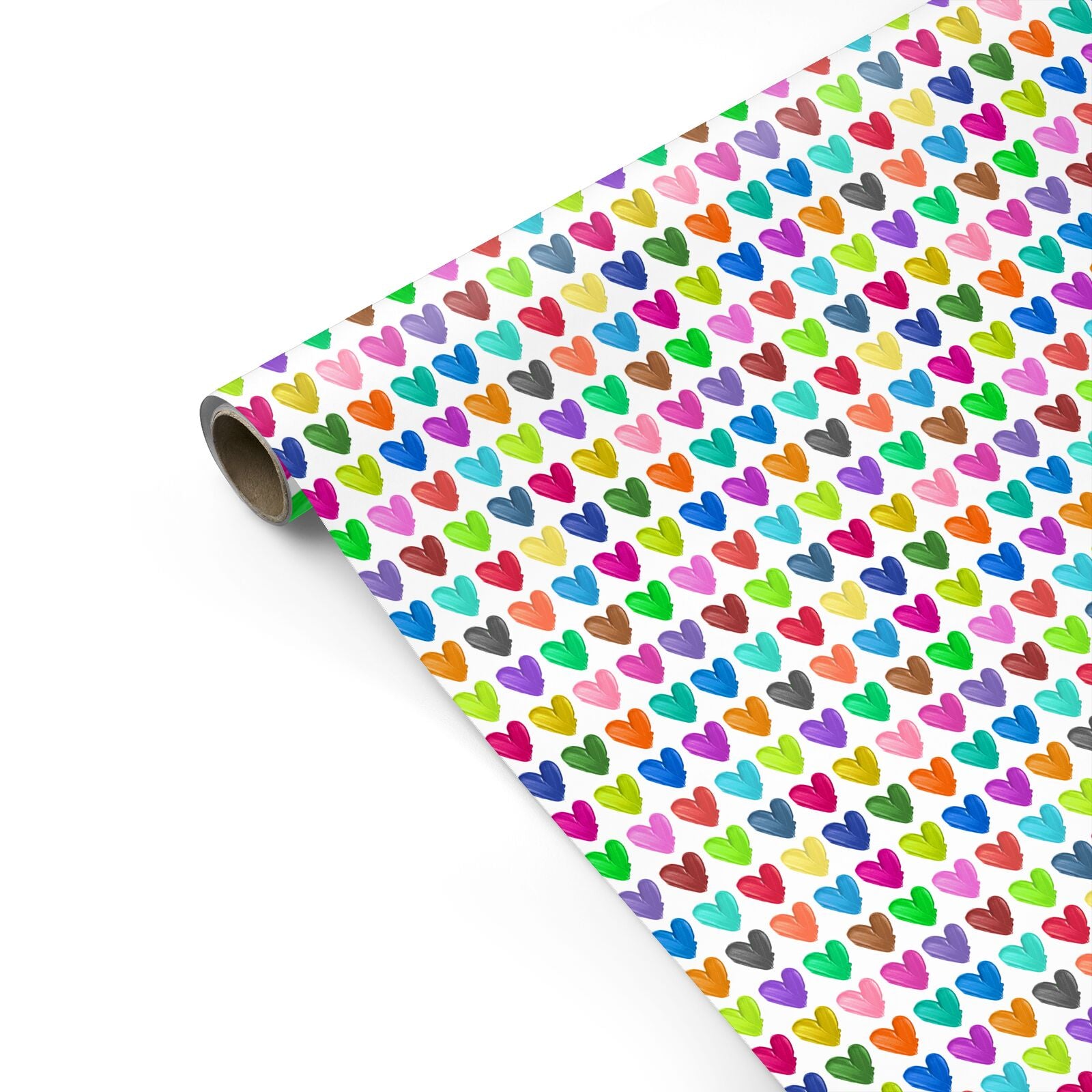 Polka Heart Personalised Gift Wrap