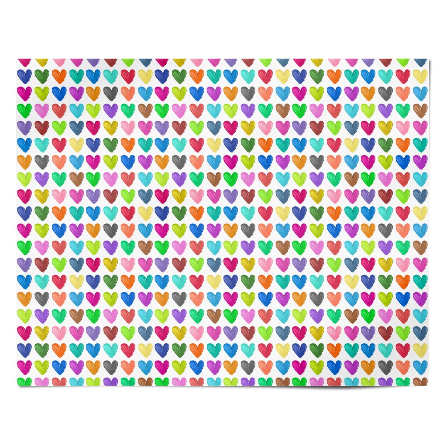 Polka Heart Personalised Wrapping Paper Alternative