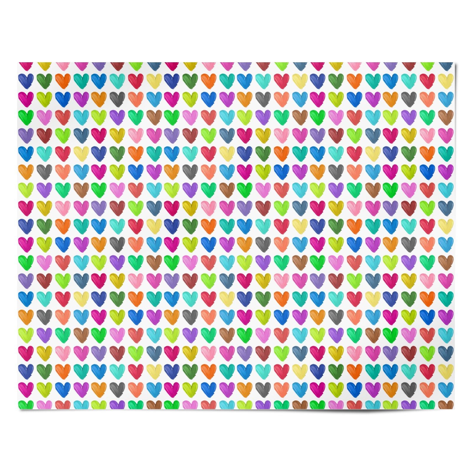 Polka Heart Personalised Wrapping Paper Alternative