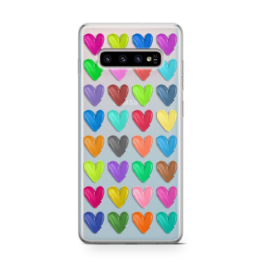 Polka Heart Protective Samsung Galaxy Case