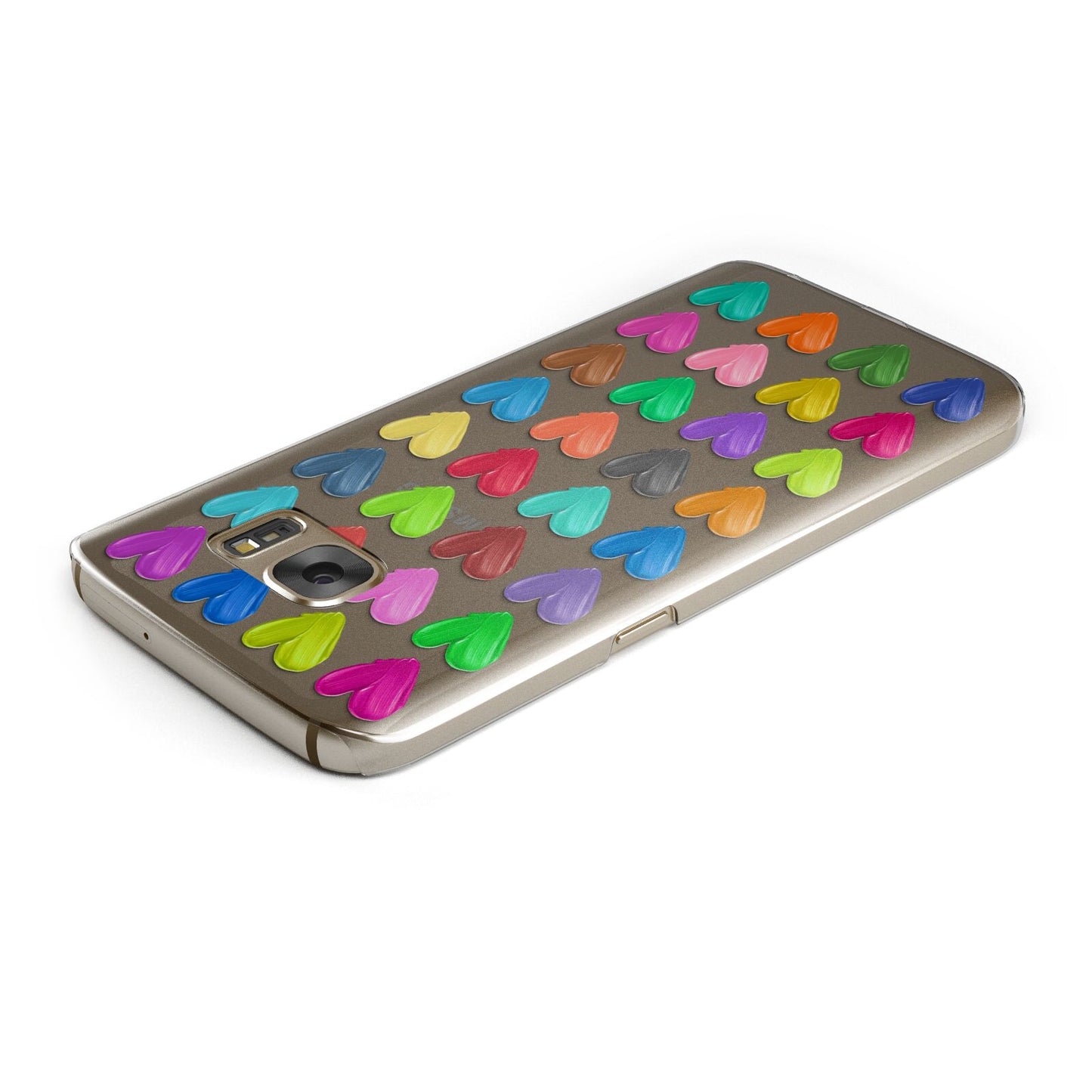 Polka Heart Samsung Galaxy Case Top Cutout