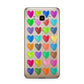 Polka Heart Samsung Galaxy J7 2016 Case on gold phone