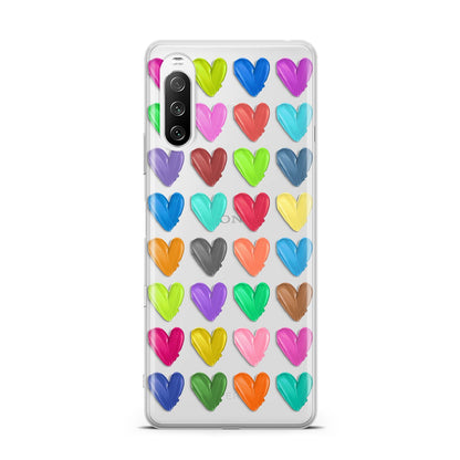 Polka Heart Sony Xperia 10 III Case