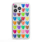 Polka Heart iPhone 13 Pro Clear Bumper Case
